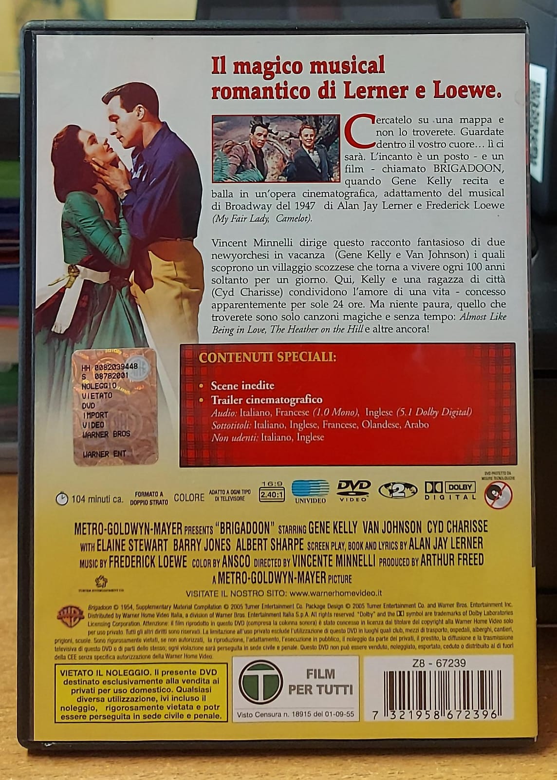 Brigadoon – Gene Kelly, Cyd Charisse DVD | Vincente Minnelli, CinemaScope MGM