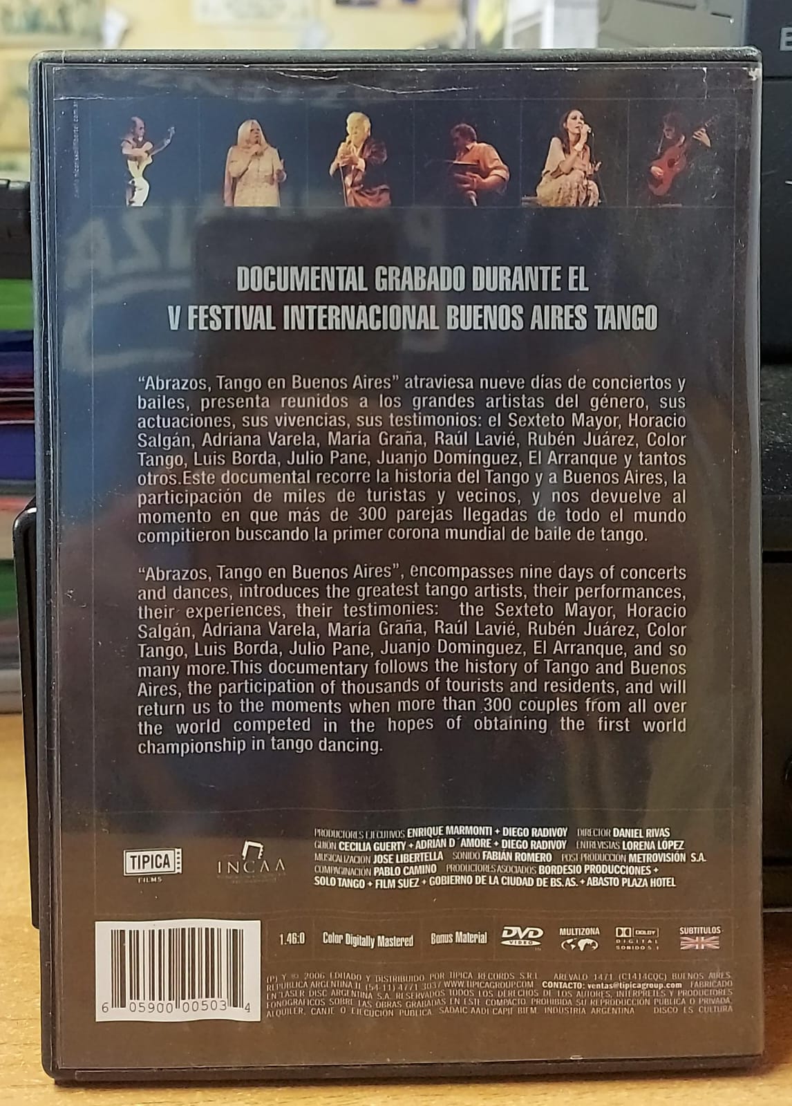 Abrazos – Tango en Buenos Aires: The Movie DVD Tipica Records INCAA