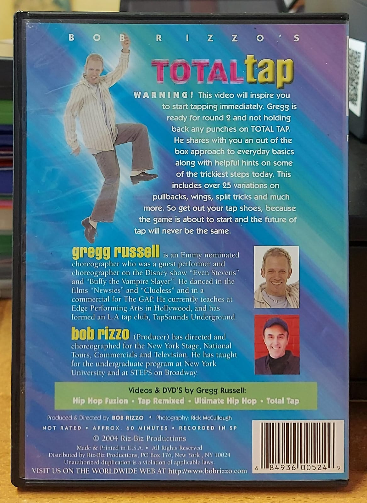 Bob Rizzo’s Total Tap with Gregg Russell – DVD Didattico Tap Dance