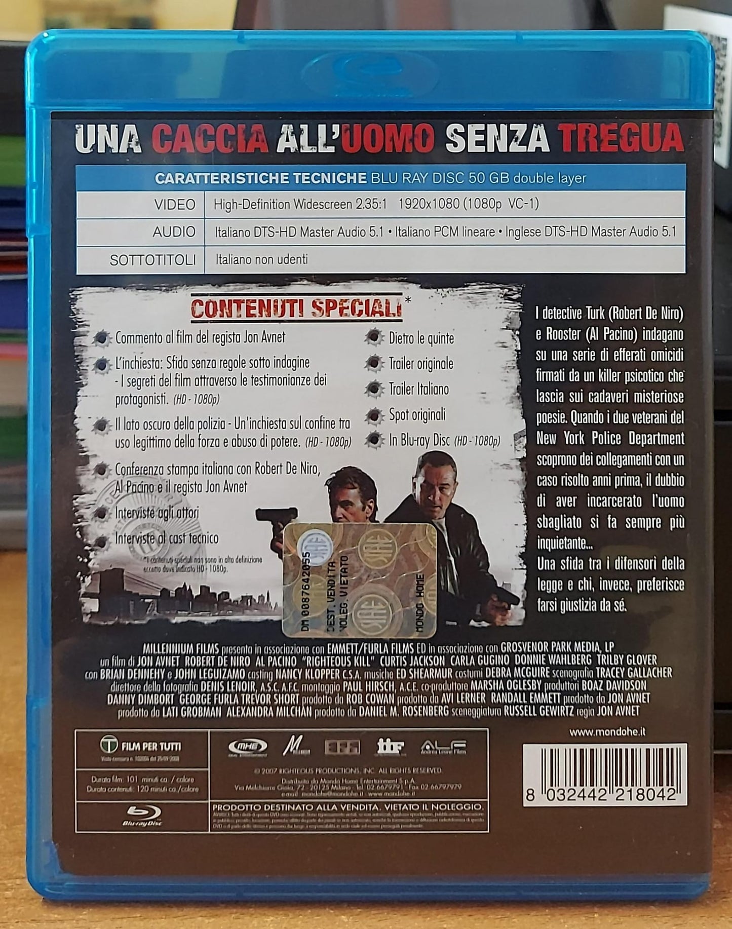 Sfida Senza Regole (Righteous Kill) – Robert De Niro, Al Pacino Blu-ray Full HD 1080p