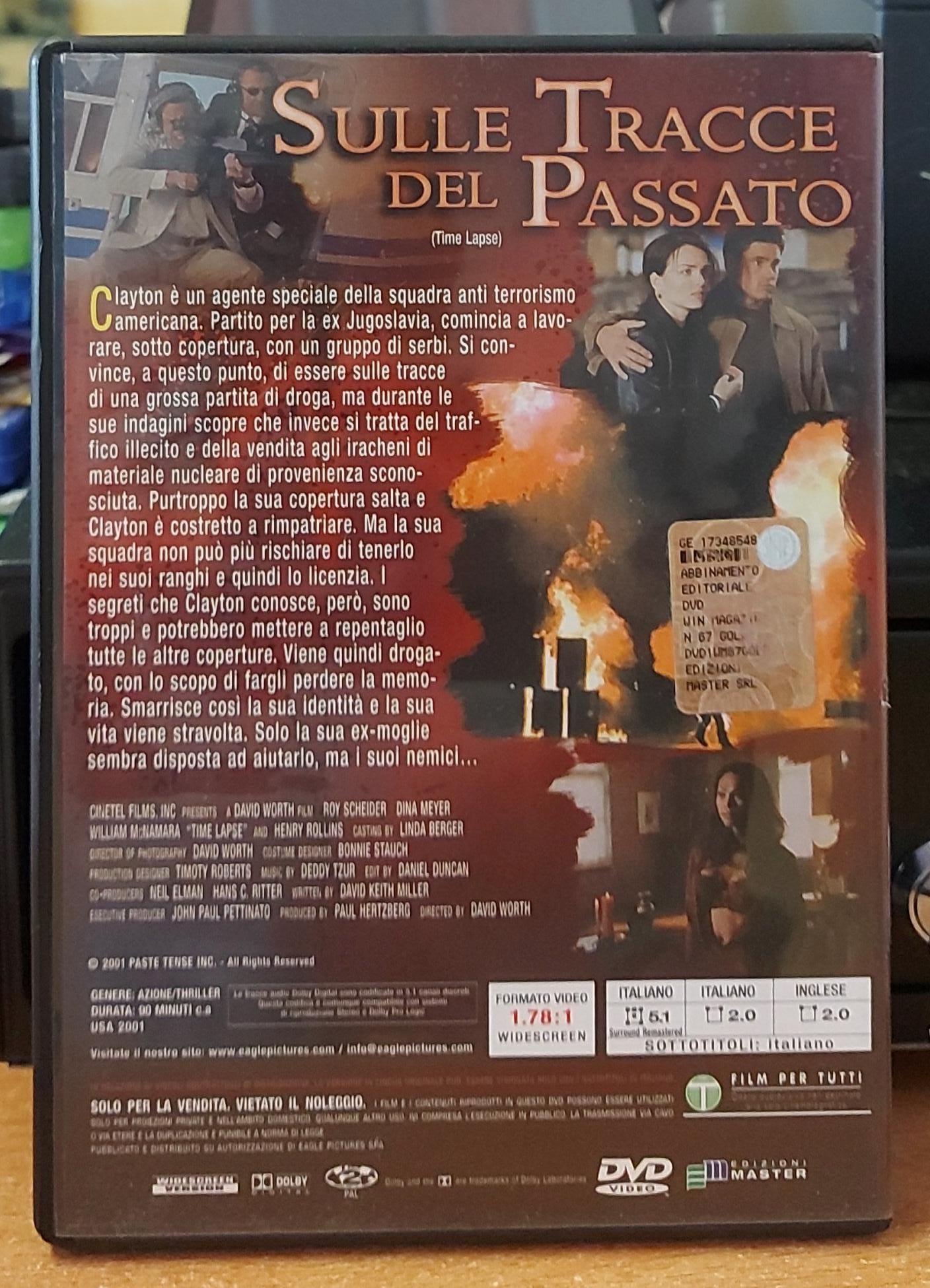 Sulle Tracce del Passato – Copertina posteriore DVD