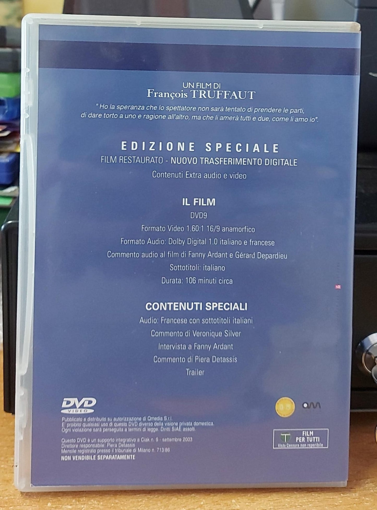 La Signora della Porta Accanto – Copertina posteriore DVD