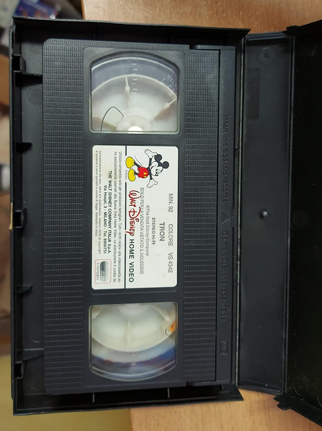Tron VHS Walt Disney Home Video – videocassetta nella custodia