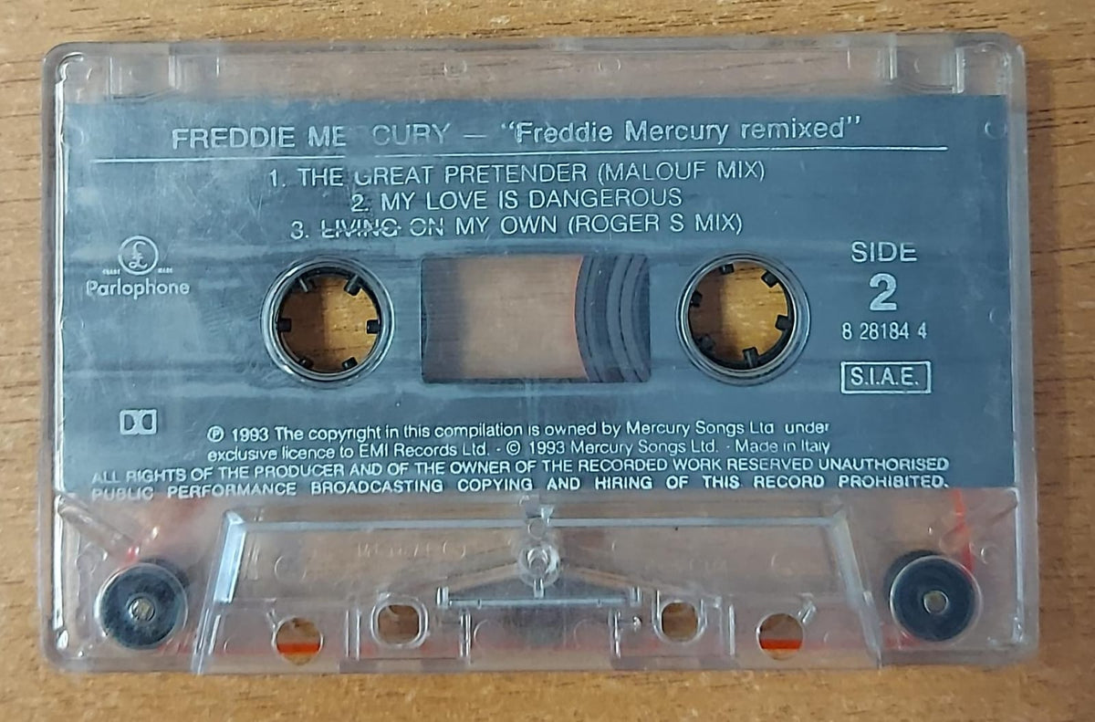 Freddie Mercury Remixed musicassetta senza custodia, lato 2