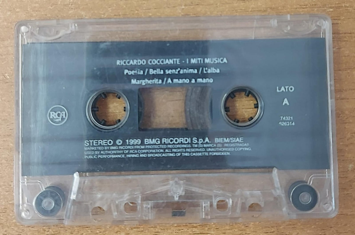 Riccardo Cocciante I Miti Musica musicassetta usata - lato B