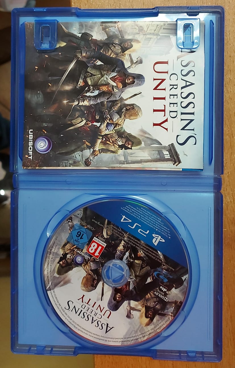 Assassin's Creed Unity PS4 usato - disco e inserto nella custodia