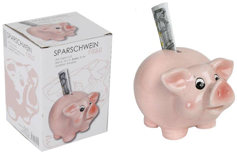 Salvadanaio Piggy smaltato piccolo