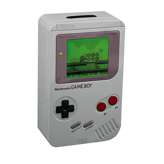 Salvadanaio in latta grigia Nintendo Game Boy