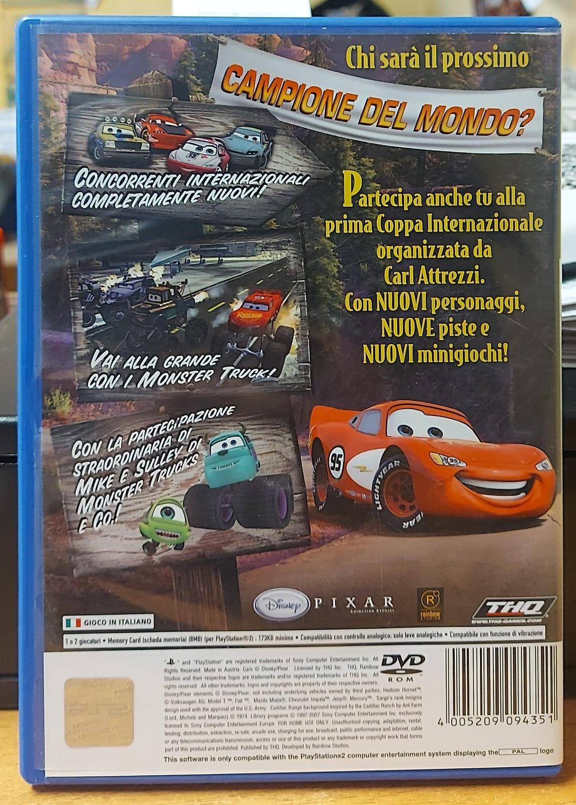 CARS LA COPPA INTERNAZIONALE DI CARL ATTREZZI