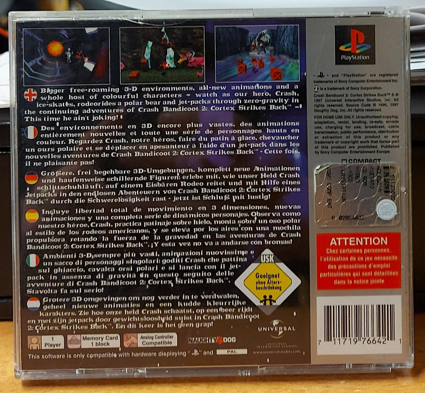CRASH BANDICOOT 2 CORTEX STRIKES BACK