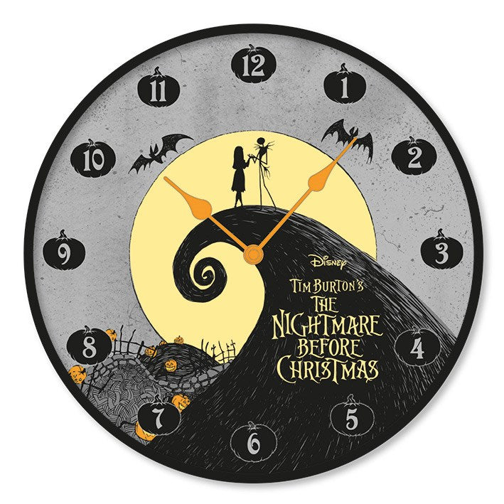 DISNEY: NIGHTMARE BEFORE CHRISTMAS SILHOUETTE - OROLOGIO DA MURO
