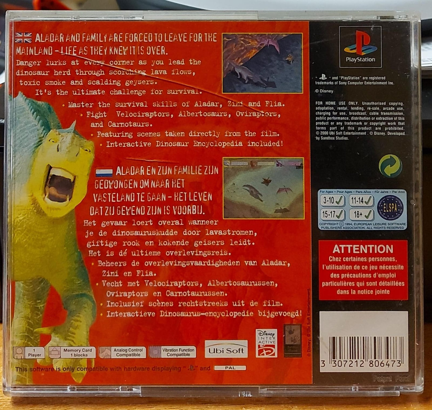 DISNEY'S DINOSAUR - LINGUA INGLESE