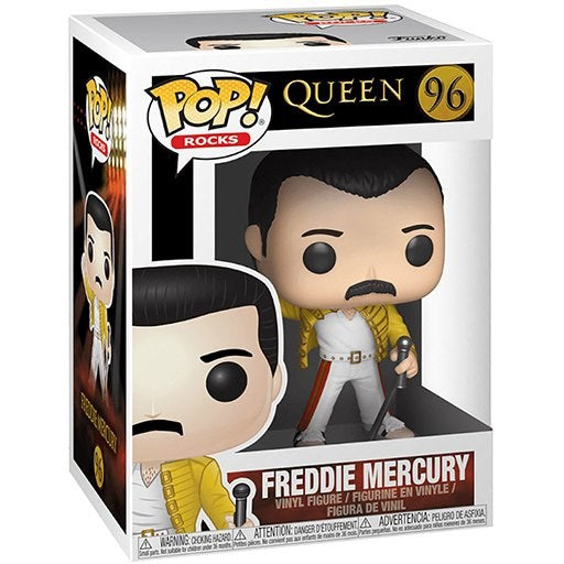 FUNKO POP QUEEN - 96 FREDDIE MERCURY (WEMBLEY 1986) 9 CM