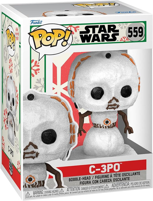 FUNKO POP! STAR WARS: HOLIDAY - C-3PO - 559 SNOWMAN 9CM