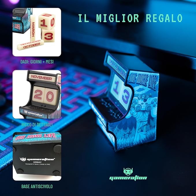 GAMERATION CALENDARIO PERPETUO 3D GAMERATION ARCADE