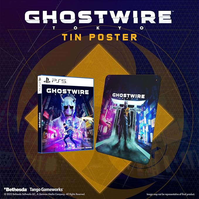 GHOSTWIRE TOKIO + TARGHETTA IN METALLO - NUOVO MAI APERTO
