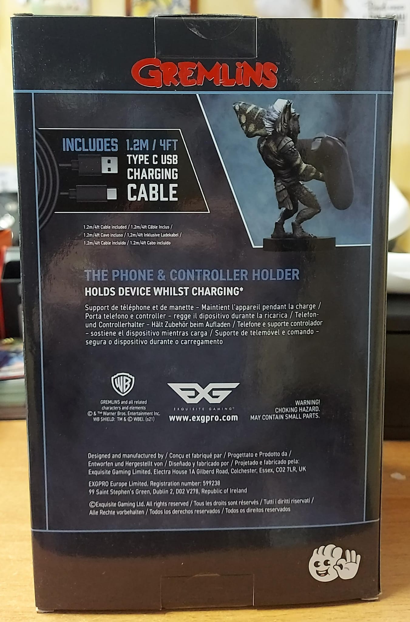 GREMLINS CABLE GUY PORTA SMARTPHONE CONTROLLER + CAVO USB 1,2 METRI