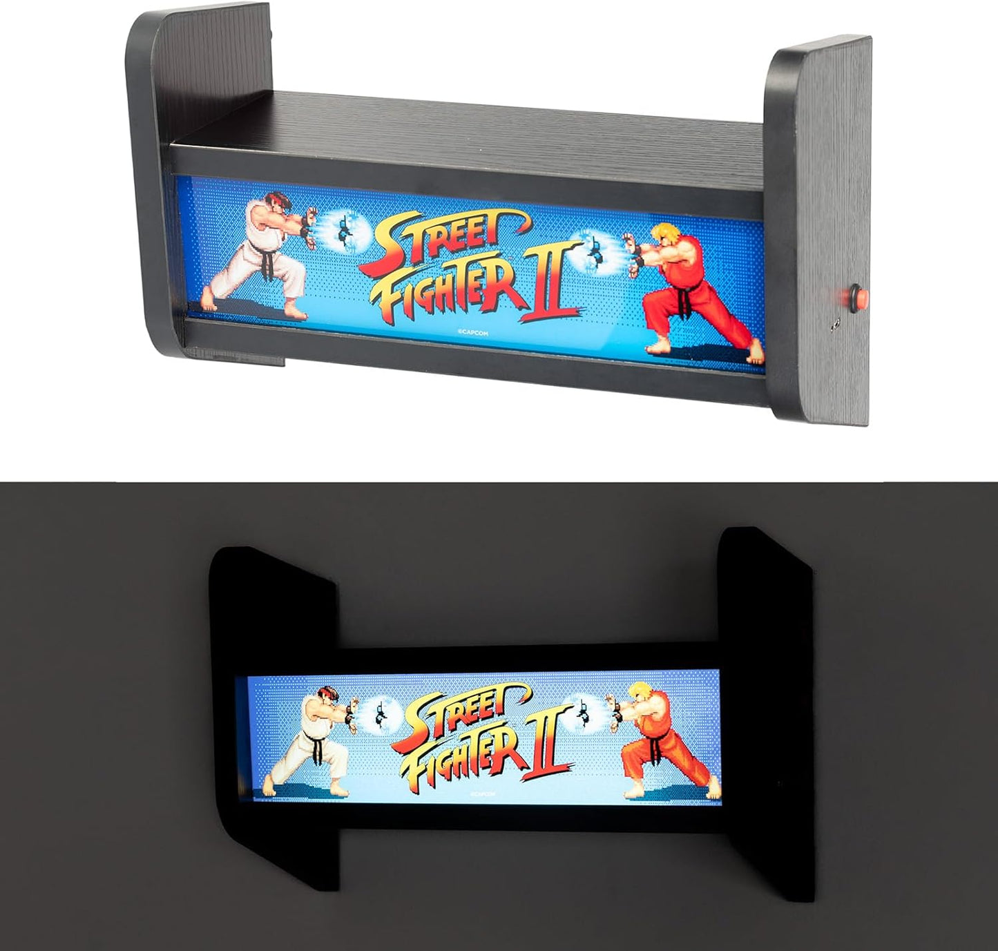 LAMPADA STREET FIGHTER + REGGILIBRI CON CAVO USB O BATTERIE