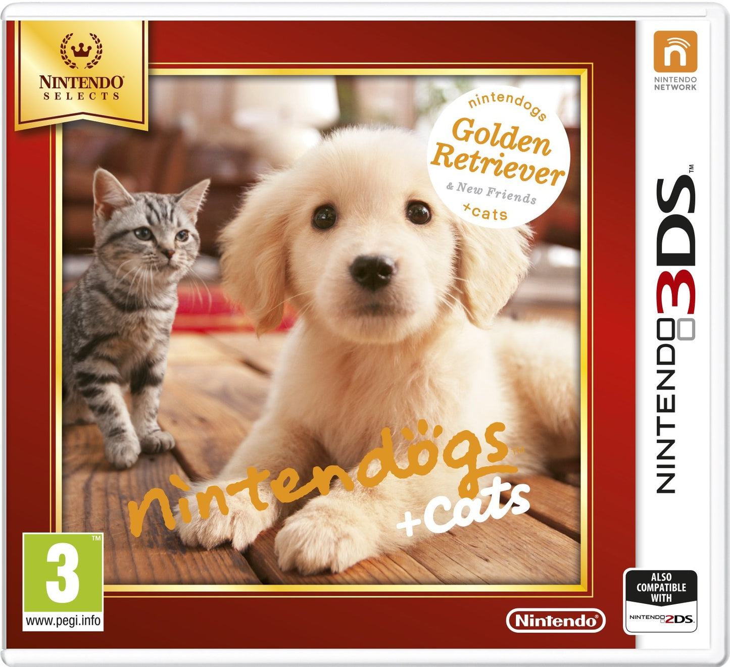 NINTENDOGS GOLDEN RETRIEVER + CATS & NUOVI AMICI