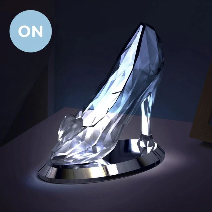 PALADONE CINDERELLA GLASS SLIPPER 3D LIGHT LAMPADA