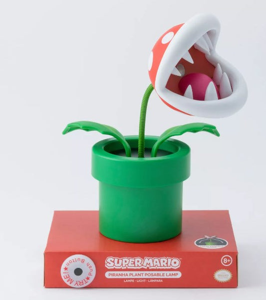 PALADONE NINTENDO SUPER MARIO MINI PIRANHA PLANT POSABLE LAMP