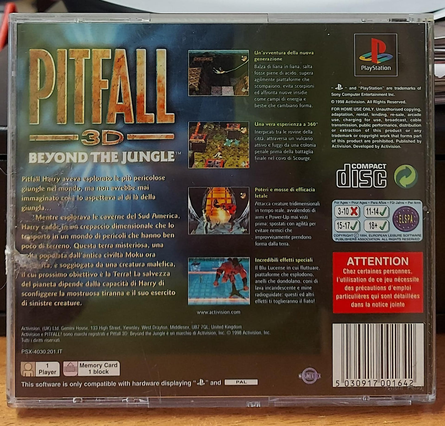 PITFALL 3D - BEYOND THE JUNGLE