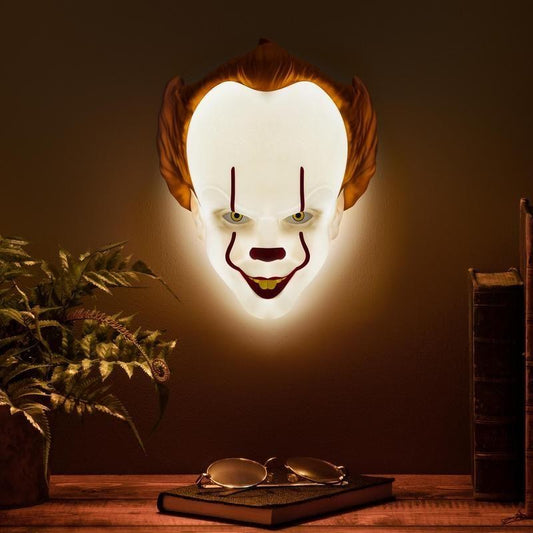 PENNYWISE IT MASK LIGHT LAMPADA DA PARETE E DA TAVOLO