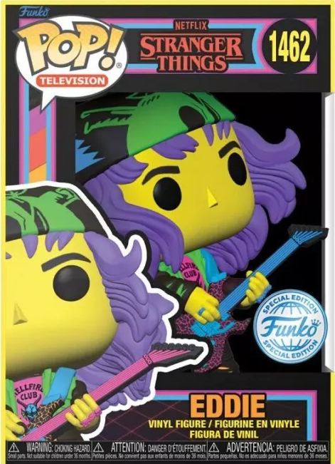 STRANGER THINGS - 1462 HUNTER EDDIE W/GUITAR 9CM FUNKO POP!