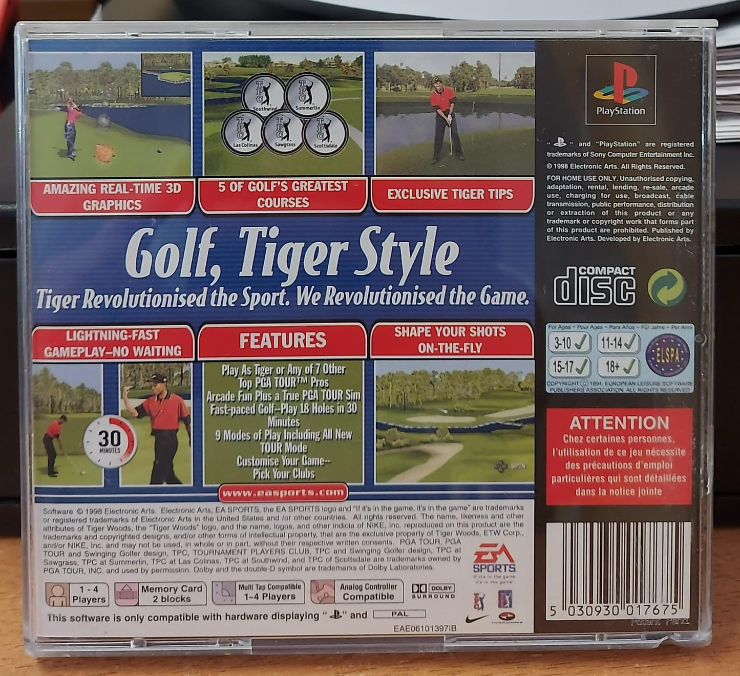 TIGER WOODS 99 PGA TOUR GOLF