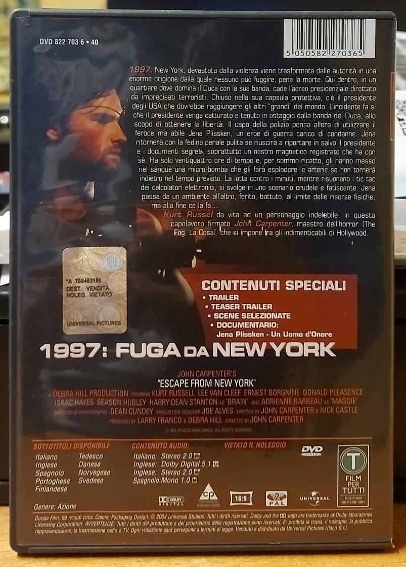 1997 FUGA DA NEW YORK