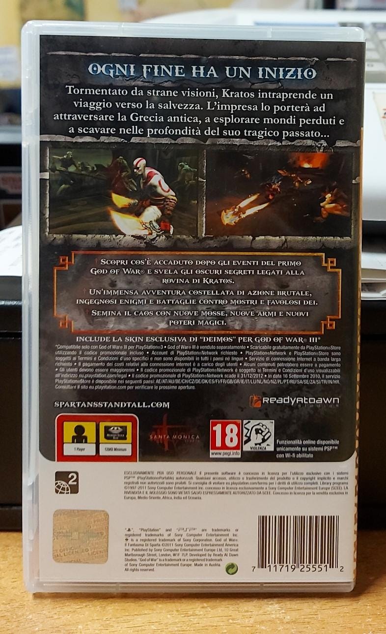 GOD OF WAR IL FANTASMA DI SPARTA - ESSENTIALS