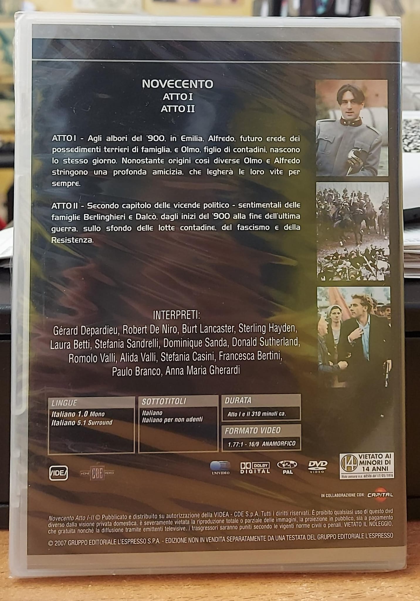 NOVECENTO ATTO I E ATTO II - NUOVO MAI APERTO