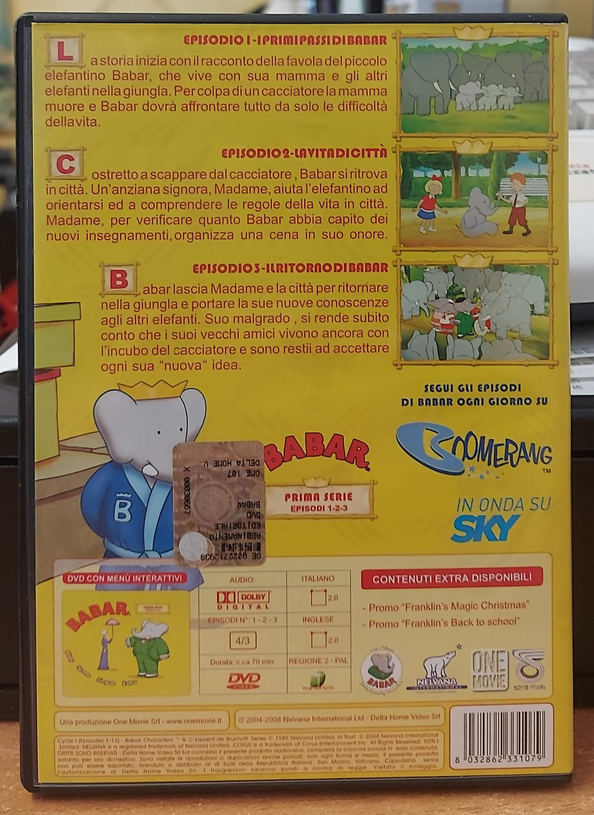 BABAR PRIMA SERIE EPISODI 1-2-3