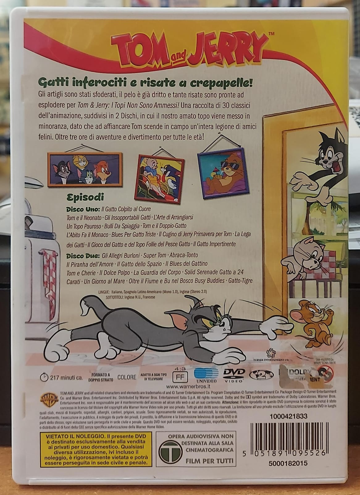 TOM & JERRY I TOPI NON SONO AMMESSI - DOPPIO DISCO