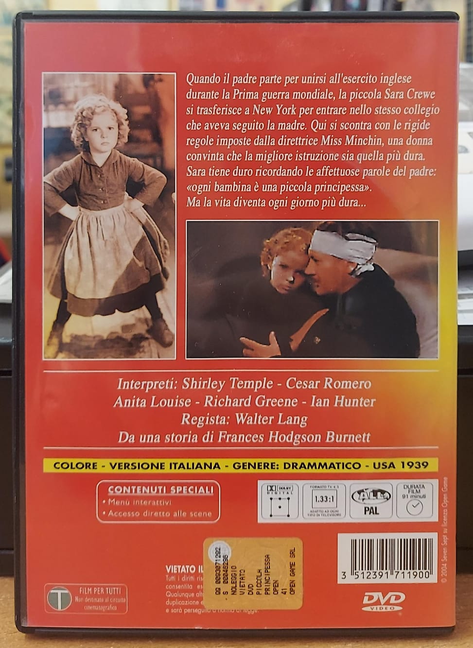 LA PICCOLA PRINCIPESSA (1939)