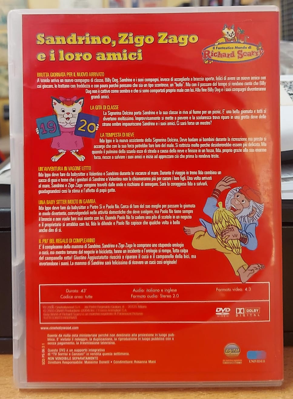 RICHARD SCARRY SANDRINO, ZIGO ZAGO E I LORO AMICI