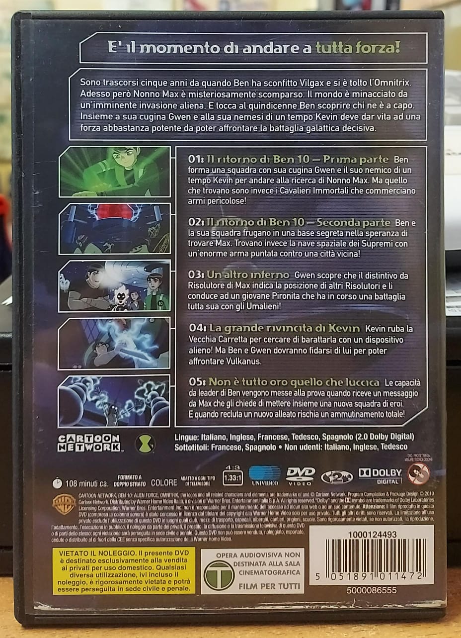 BEN 10 FORZA ALIENA STAGIONE 1 VOLUME 1