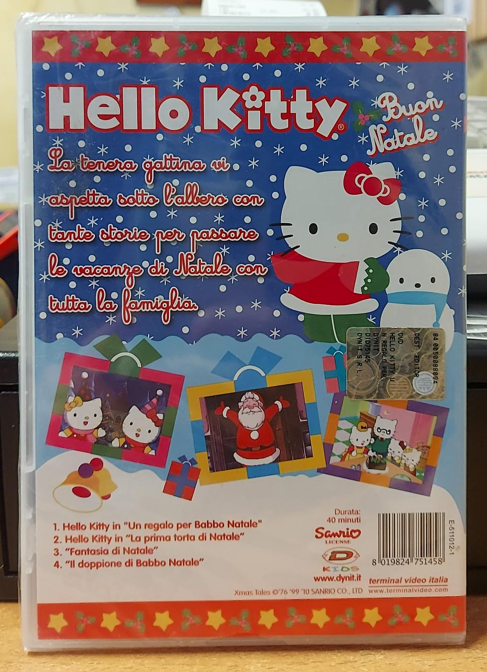 HELLO KITTY BUON NATALE UN REGALO PER BABBO NATALE - NUOVO MAI APERTO