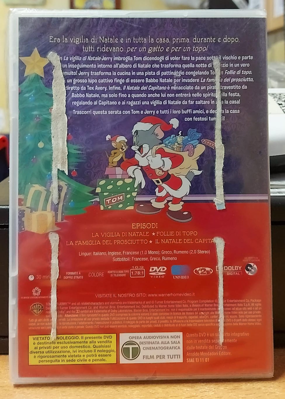 TOM & JERRY FESTA DI NATALE - NUOVO MAI APERTO