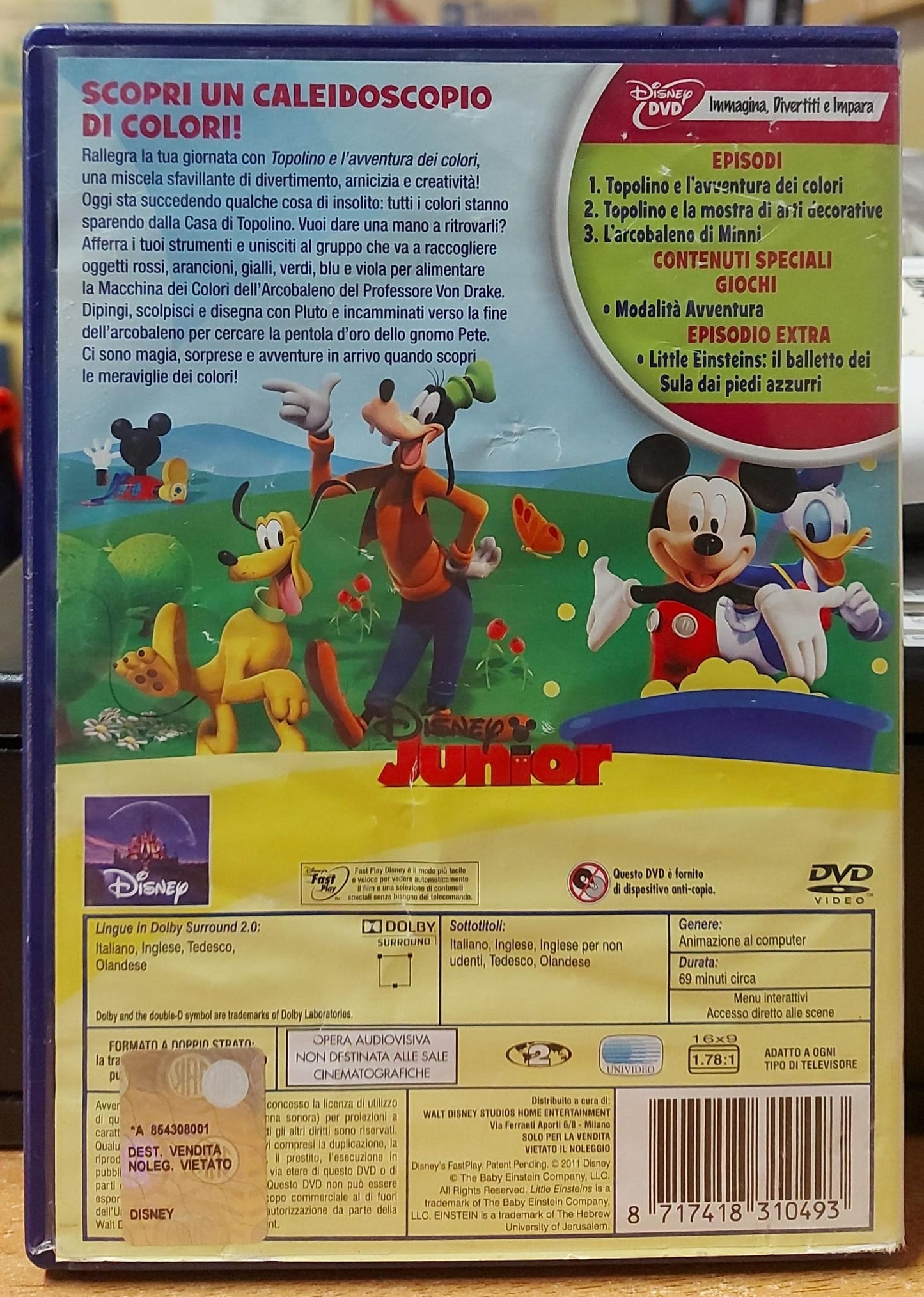 LA CASA DI TOPOLINO - TOPOLINO E L'AVVENTURA DEI COLORI