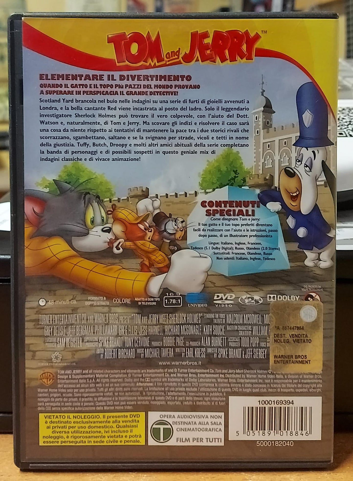 TOM & JERRY INCONTRANO SHERLOCK HOLMES IL FILM ORIGINALE