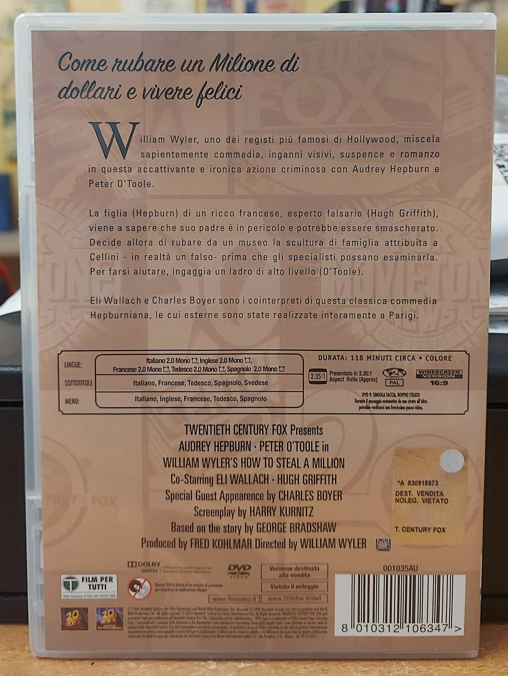 COME RUBARE UN MILIONE DI DOLLARI E VIVERE FELICI