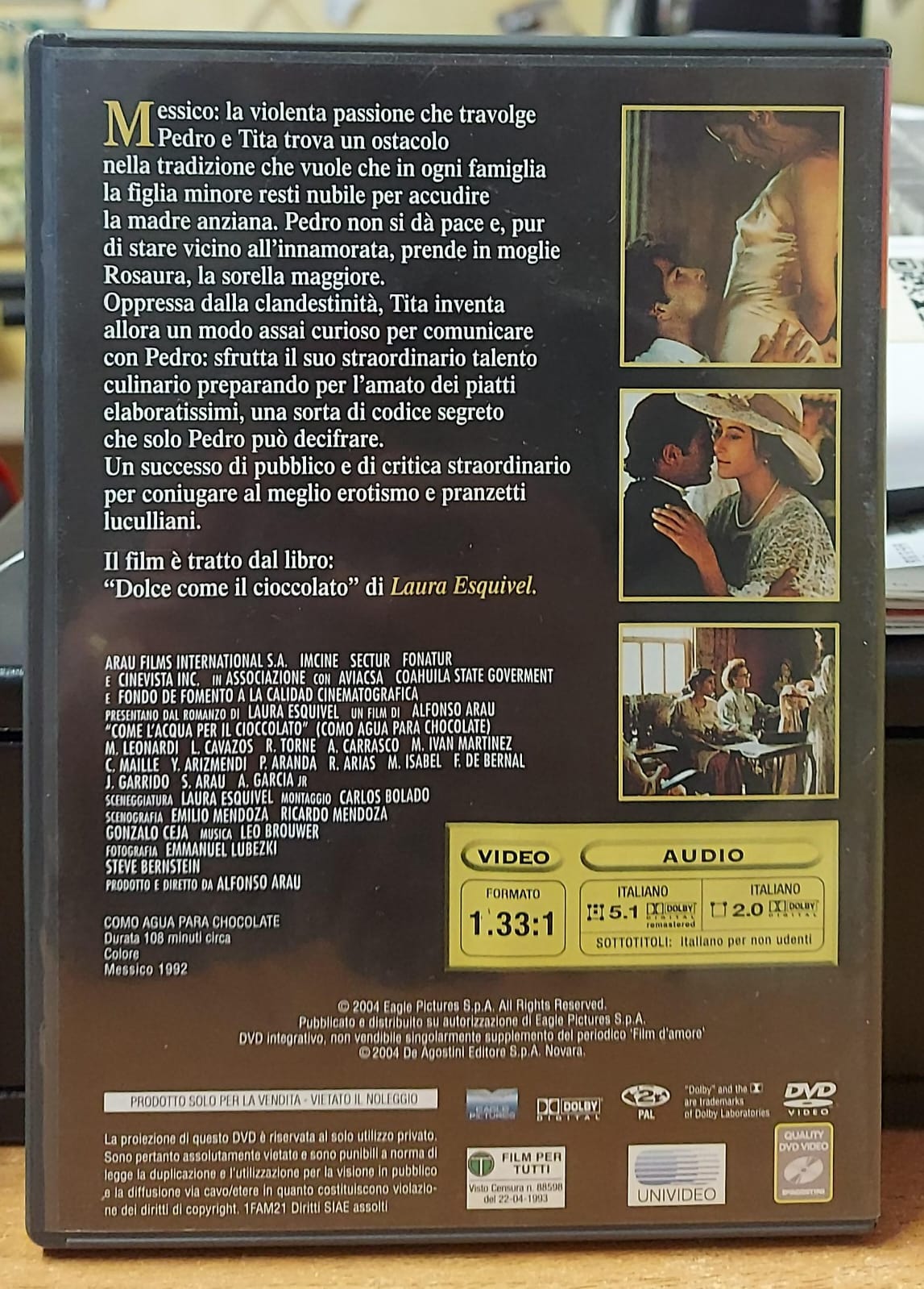COME L'ACQUA PER IL CIOCCOLATO