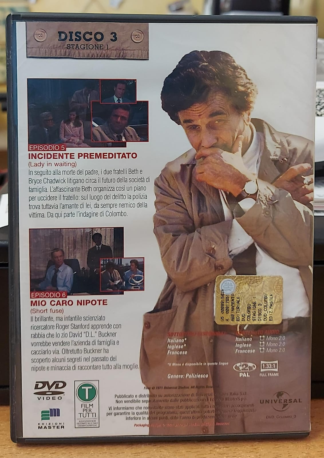 COLOMBO STAGIONE 1 DISCO 3