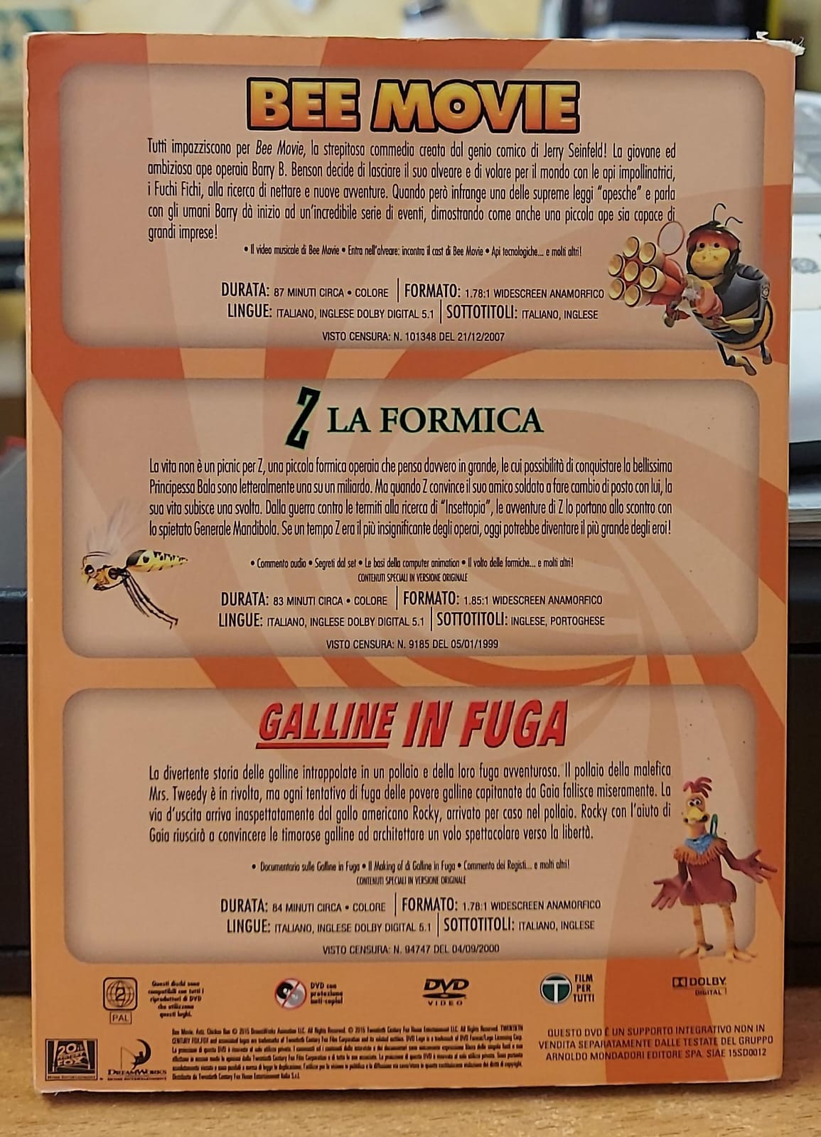 BEE MOVIE - Z LA FORMICA - GALLINE IN FUGA