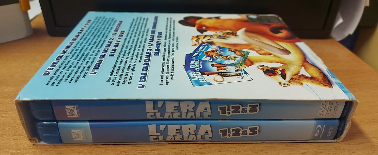 L'ERA GLACIALE 1,2 & 3 VERSIONI DVD E BLU-RAY