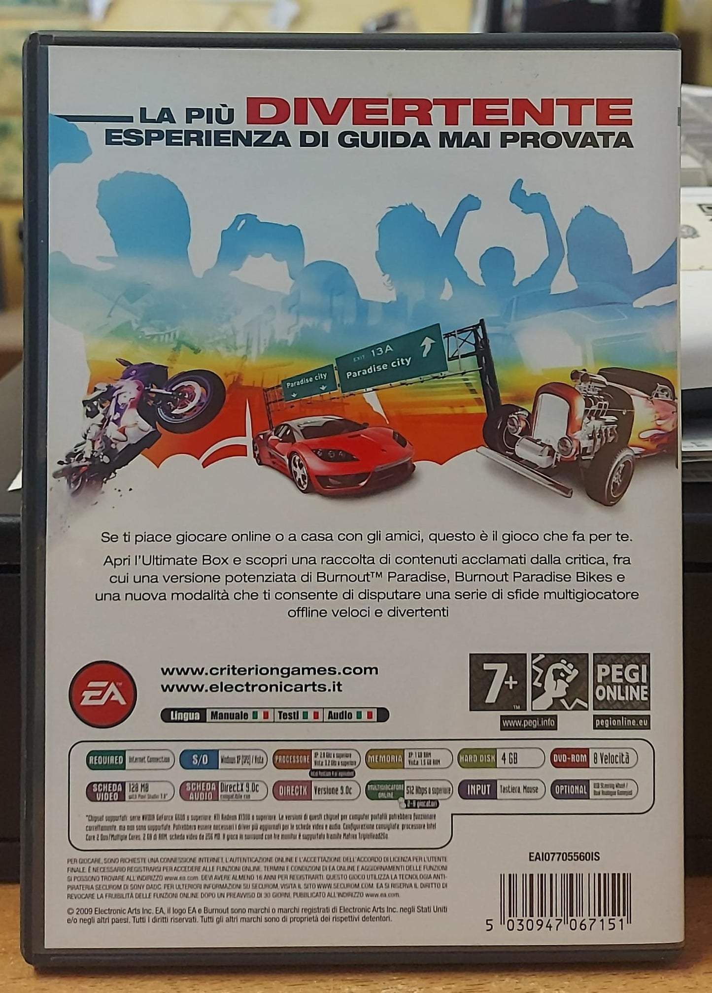 BURNOUT PARADISE THE ULTIMATE BOX