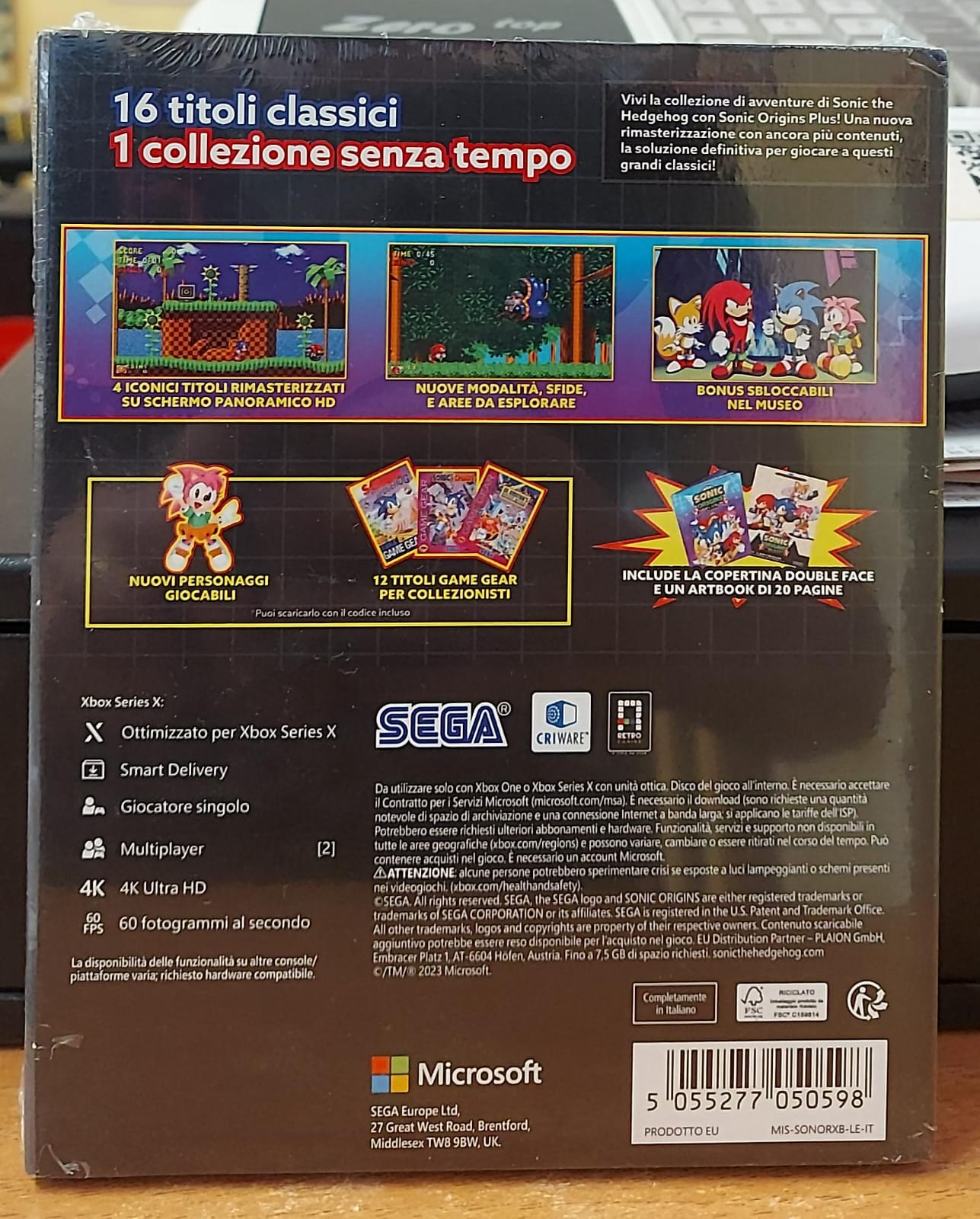 SONIC ORIGINS PLUS - NUOVO MAI APERTO