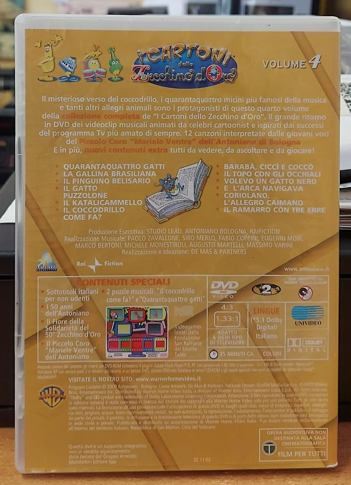 I CARTONI DELLO ZECCHINO D'ORO VOL.4 - IL COCCODRILLO COME FA?