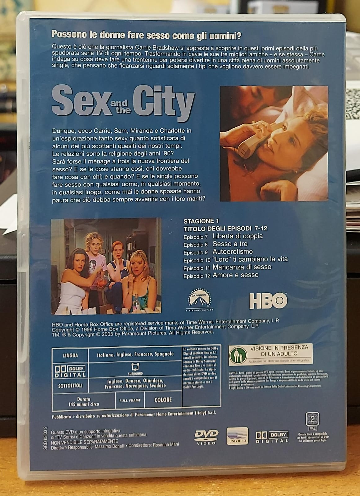 SEX AND THE CITY STAGIONE 1 EPISODI 7-12